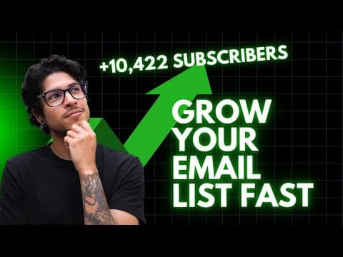 How to build an email list from scratch to 10k thumbnail