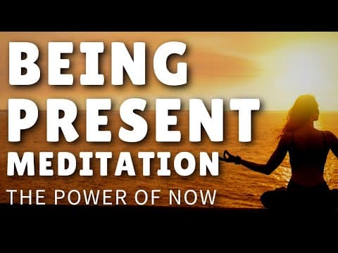 5 Minute Mindfulness Meditation for Being Present (The Power of Now) thumbnail
