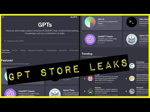 How to Profit from Creating GPTs in the New GPT Store thumbnail