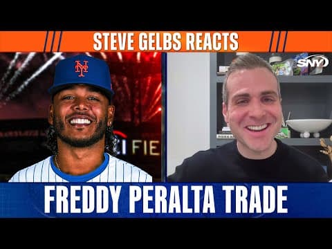 Mets trade for Freddy Peralta, SNY's Steve Gelbs breaks down the deal | Breaking News thumbnail