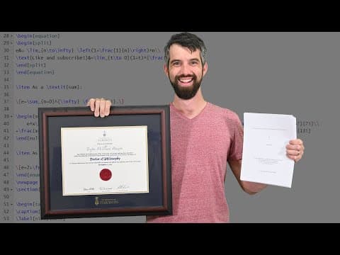 How to write a thesis using LaTeX  **full tutorial** thumbnail