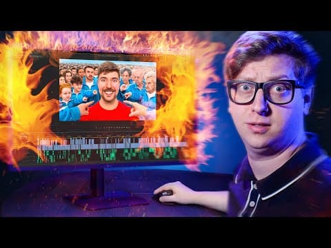 Roasting MrBeast's Editing For 1 Hour Straight. thumbnail