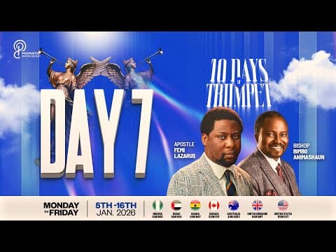PROPHETIC PRAYER CONTACT || 10 DAYS OF TRUMPET || 13TH JANUARY 2026 thumbnail