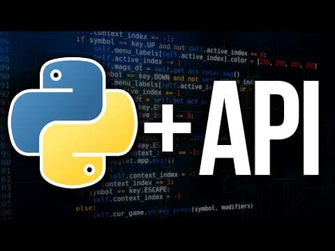 Create A Python API in 12 Minutes thumbnail