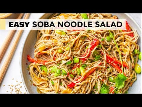 SOBA NOODLES RECIPE |  easy salad from our new cookbook! thumbnail