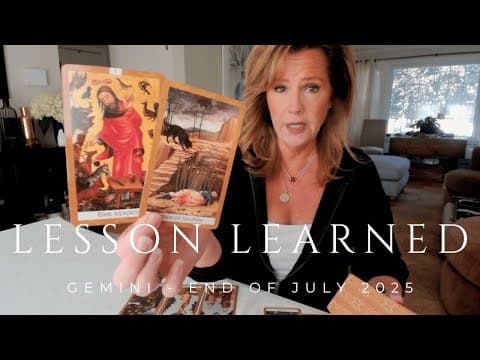 GEMINI : Lessons LEARNED, New Opportunities SUDDENLY Demand Action! | Mid July 2025 Tarot Reading thumbnail
