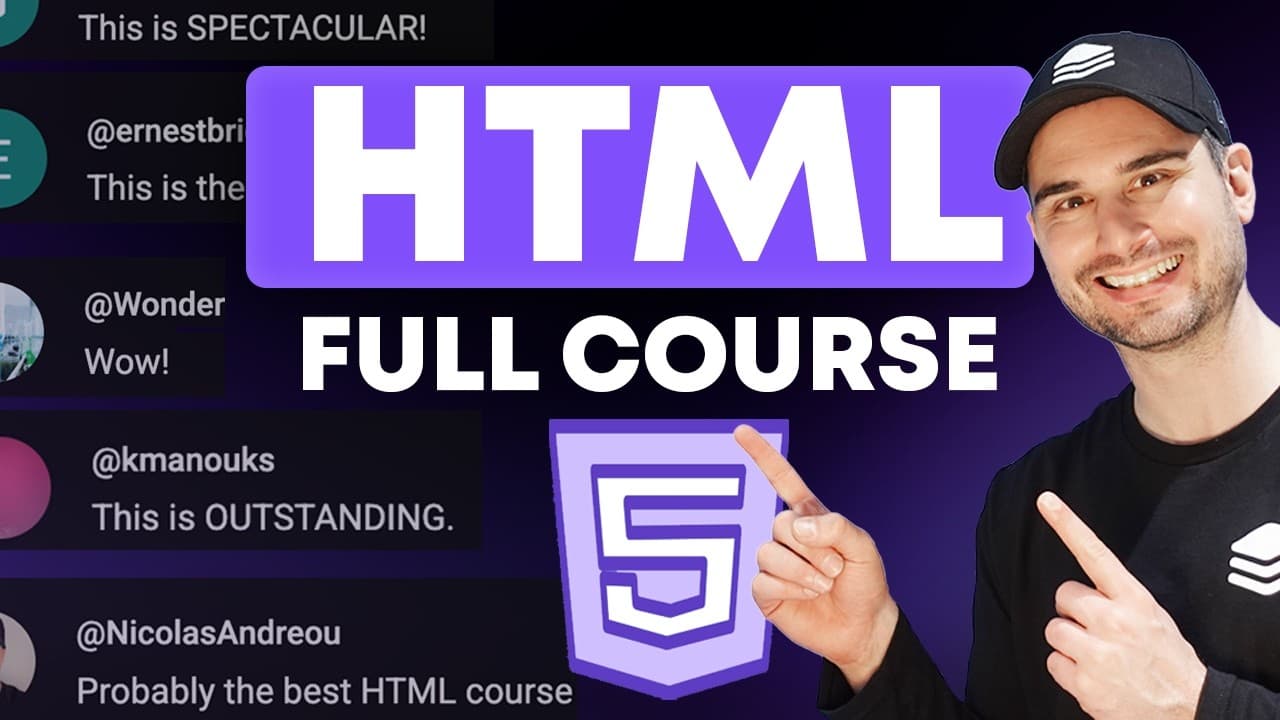 HTML Full Course Tutorial for Beginners - Learn EVERYTHING You Need to ...