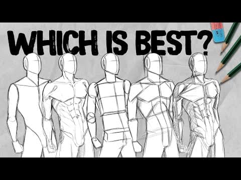 How to draw human Bodies [5 METHODS] | Tutorial | DrawlikeaSir thumbnail
