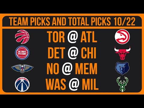 NBA Picks Today 10/22/25 NBA Picks and Predictions NBA Bets Today thumbnail