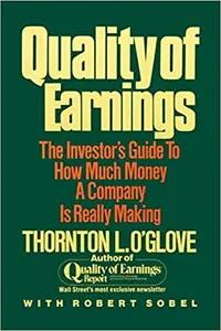 Quality of Earnings by Thornton O'Glove