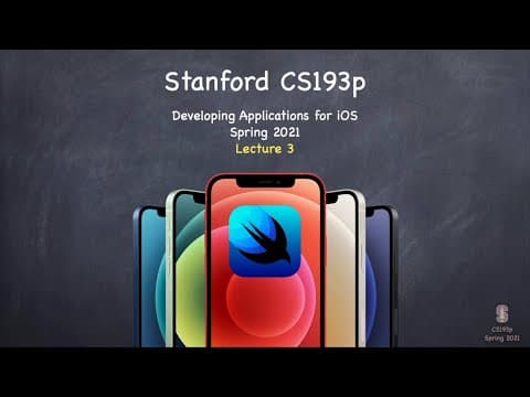 Lecture 3: MVVM and the Swift type system thumbnail