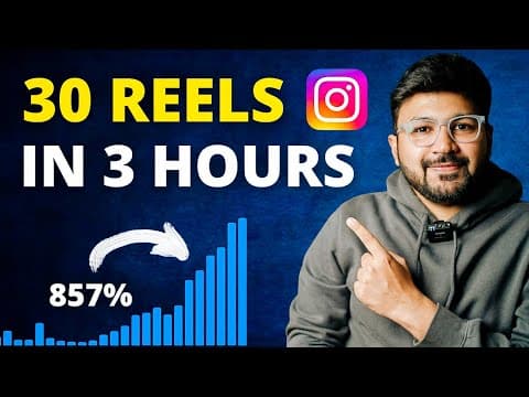 How to Create 30 Instagram Reels in 3 hours with VN Video Editor | Sunny Gala thumbnail