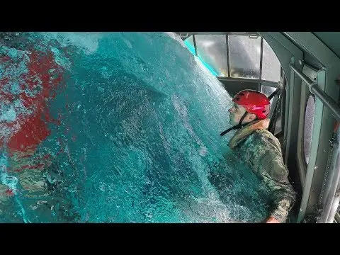 STRAPPED INTO A SINKING HELICOPTER (with U.S. Marines) - Smarter Every Day 201 thumbnail