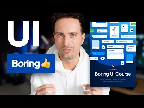 The most important UI skill is BORING thumbnail