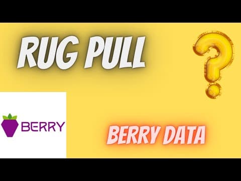 WHAT IS BERRY DATA.....THE NEXT CHAINLINK OR NEXT RUG thumbnail