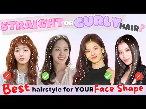STRAIGHT or CURLY Hair? Best Hairstyles for Your FACE | Watch This BEFORE You PERM Your Hair! thumbnail