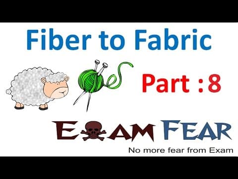 Chemistry Fibre to Fabric Part 8 (Question) Class 7 VII thumbnail