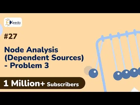 Node Analysis with Dependent Sources Problem 3 | DC Circuits and Network Theorems | EXTC Engineering thumbnail
