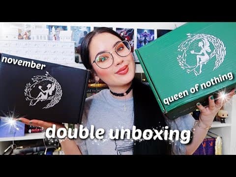 DOUBLE FAIRYLOOT UNBOXING | November & Queen of Nothing Collector's Edition Boxes thumbnail