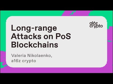 Long-range Attacks on Proof-of-Stake (PoS) Blockchains w/ Valeria Nikolaenko | a16z crypto research thumbnail