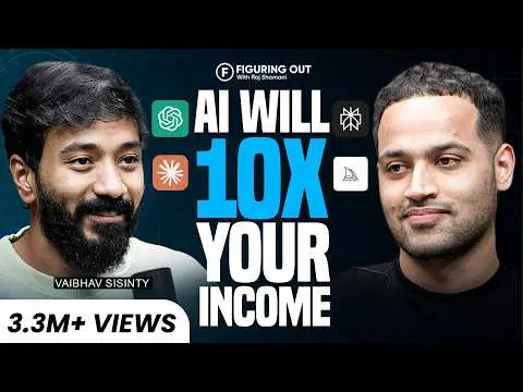 Start Earning Money WIth AI - Free Tools & Business Ideas | Vaibhav Sisinty | FO376 Raj Shamani thumbnail