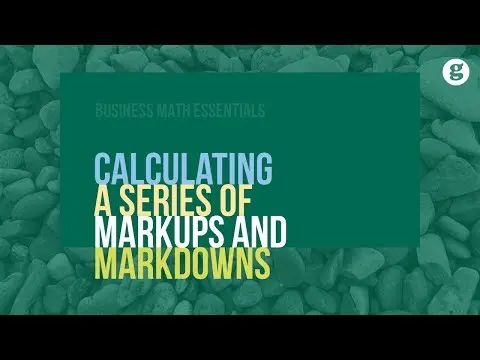 Calculating a Series of Markups and Markdowns thumbnail