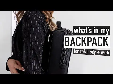 WHAT'S IN MY BACKPACK ๐๐university + work supplies thumbnail