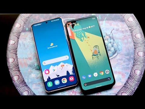 Google Pixel 5a Vs Samsung Galaxy S21! (Comparison) (Review) thumbnail