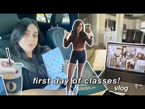 DAY IN MY LIFE VLOG: first day of college classes! (new house, new hair, & dossier perfume) thumbnail
