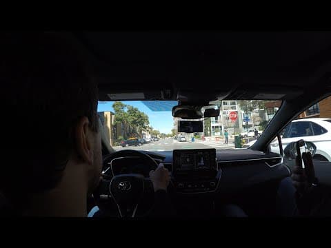 comma ai | George Hotz | Hackathon attendees got a ride with openpilot | unplanned chill drive thumbnail