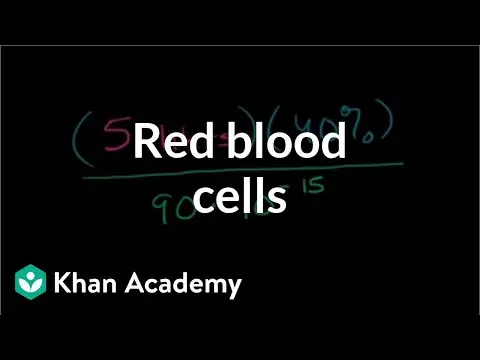 Red blood cells in human body (scientific notation word problem) | Pre-Algebra | Khan Academy thumbnail