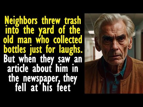 Neighbors threw trash into the yard of the old man who collected bottles just for laughs thumbnail
