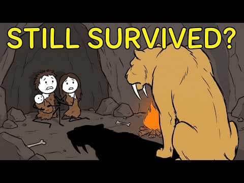 What allowed early humans to survive predators? thumbnail