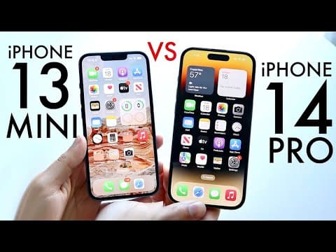 iPhone 14 Pro Vs iPhone 13 Mini In 2023! (Comparison) (Review) thumbnail