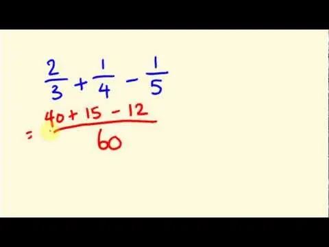 Fractions made easy - adding three fractions fast thumbnail