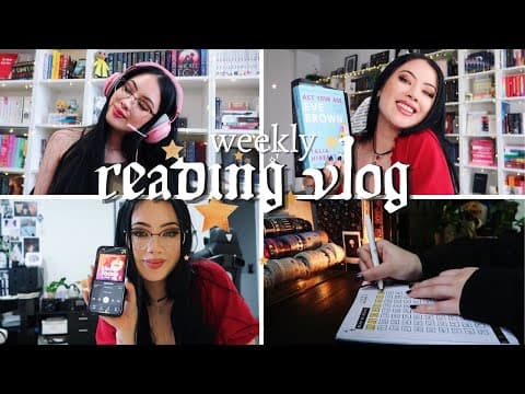 lots of reading & book mail, starting twitch & more | WEEKLY READING VLOG thumbnail