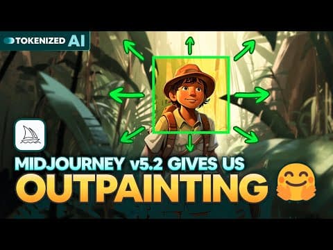 BOOM! Midjourney v5.2 Just Dropped OUTPAINTING thumbnail