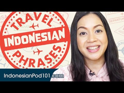 How to Speak Basic Indonesian for Travelers thumbnail