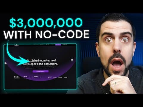 This NO-CODE Startup Made $3,000,000 Using Bubble.io (Flexiple.com Case Study) thumbnail