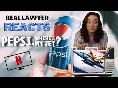 Pepsi Jet Commercial | Real Lawyer Reacts to Pepsi Where's My Jet Netflix thumbnail