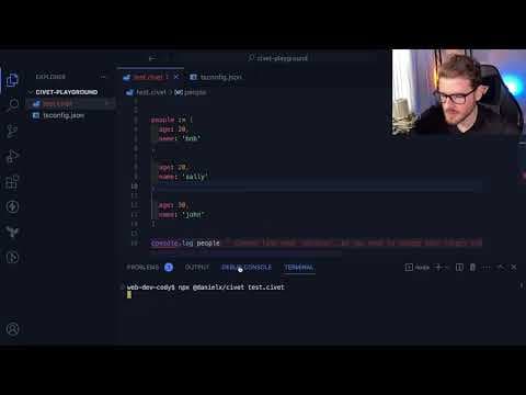 Trying out a CoffeeScript like language called Civet thumbnail