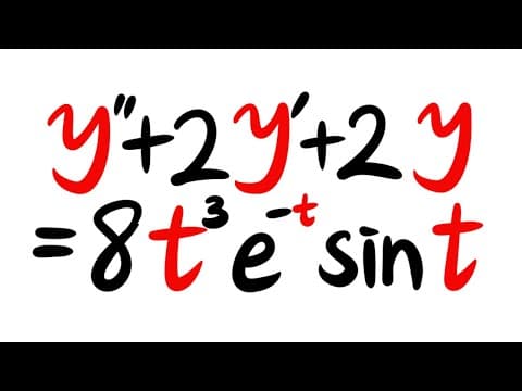 Determine the form of a particular solution, second order linear differential equation, sect 4.4#31 thumbnail