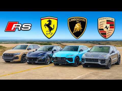 New Urus SE v Purosangue v Cayenne Turbo v RSQ8 Perf: DRAG RACE thumbnail