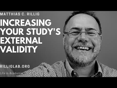 How to maximize impact of your study by increasing external validity. #phd #phdlife thumbnail