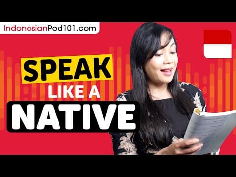 Fix Your Indonesian Speaking in 2 Hours thumbnail