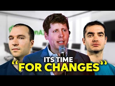 1 HOUR AGO : Sam ALTMAN Announces NEW CHANGES To OpenAI thumbnail