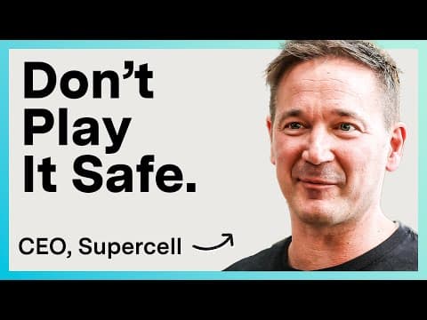 CEO of Supercell on the Harsh Truth About Game Development thumbnail