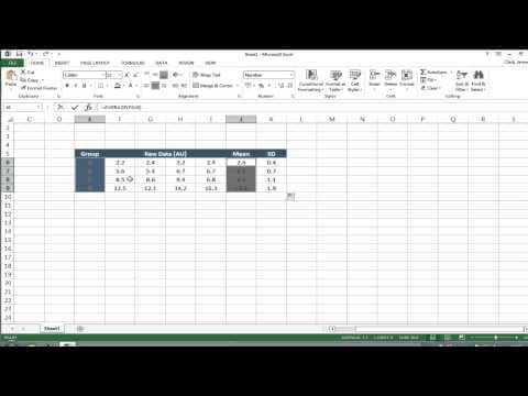 Error bars in graphs using Microsoft Excel for PC v2013 thumbnail