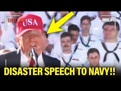 Trump holds DISASTER RALLY in front of NAVY ON SUNDAY thumbnail