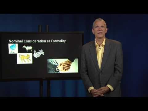 Contract Law 10 I Nominal Consideration: The Seal and the Model Written thumbnail